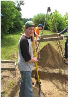 Me doing archaeology last summer